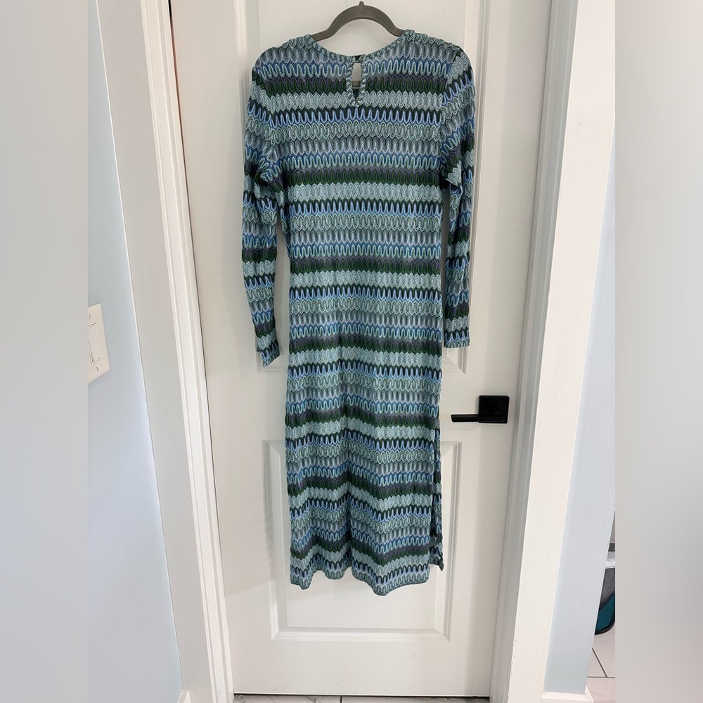 Hill House Blue and Green Knit Dress - Picture 5 of 7